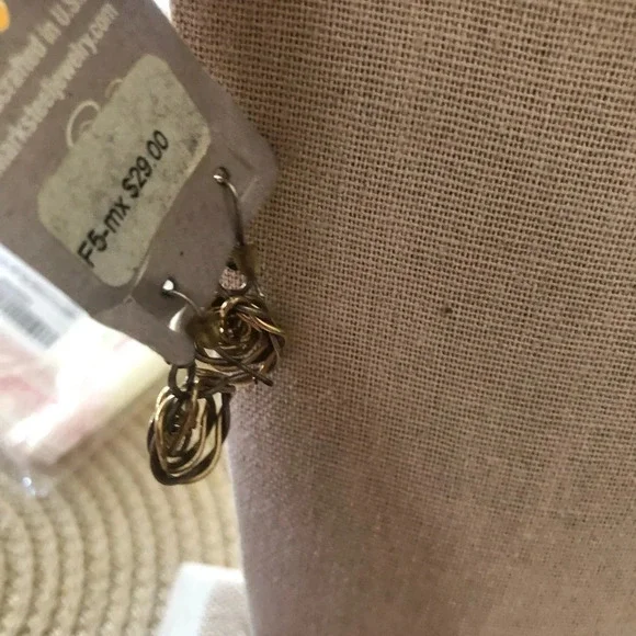 New Mark Steel Sterling Silver Gold Filled Earrings - Picture 3 of 4